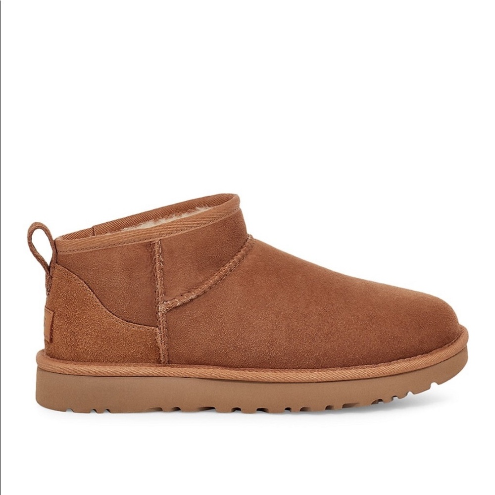 NIB Ugg Ultra Mini Sz 7 Chestnut
